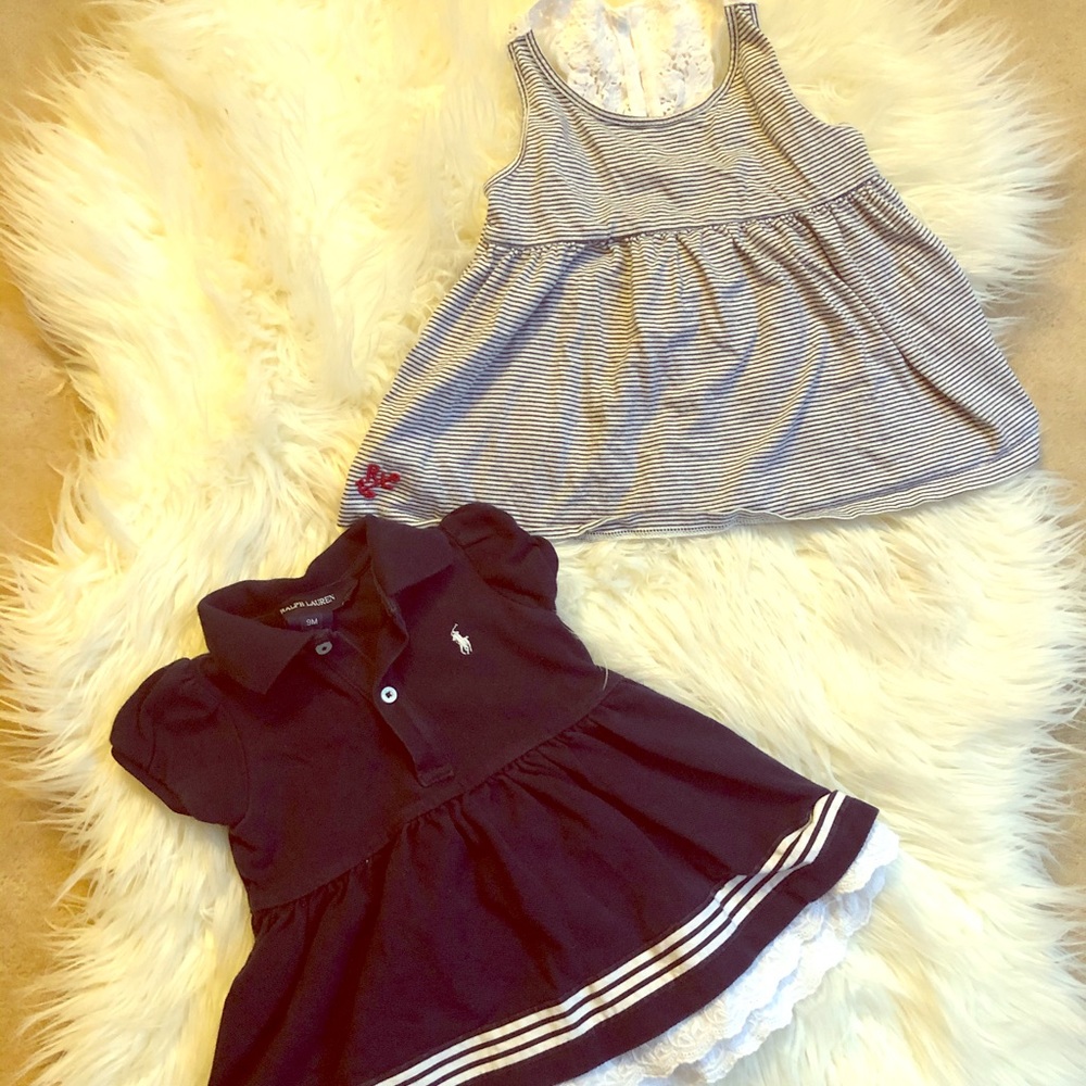 Ralph Lauren Baby Navy Summer Set